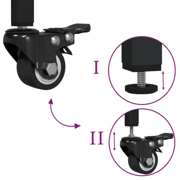 vidaXL Kuchynský vozík dymový dub 105x42x95 cm kompozitné drevo – Obrázok 11