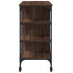 vidaXL Kuchynský vozík hnedý dub 100x45x89,5 cm kompozitné drevo – Obrázok 8