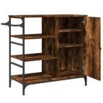 vidaXL Kuchynský vozík dymový dub 87,5x38,5x84,5 cm kompozitné drevo – Obrázok 9