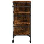 vidaXL Kuchynský vozík dymový dub 87,5x38,5x84,5 cm kompozitné drevo – Obrázok 10