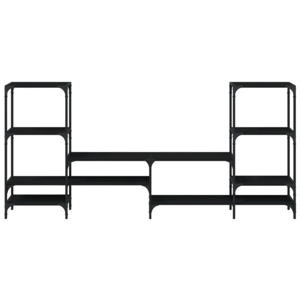 vidaXL TV skrinka čierna 206,5x28,5x95 cm kompozitné drevo – Obrázok 5