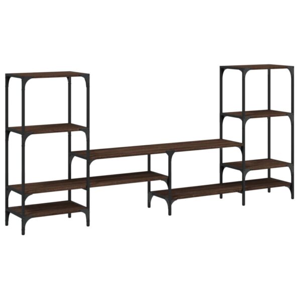 vidaXL TV skrinka hnedý dub 206,5x28,5x95 cm kompozitné drevo – Obrázok 2