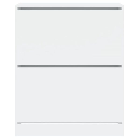 vidaXL Botník biely 80x34x96,5 cm kompozitné drevo – Obrázok 5