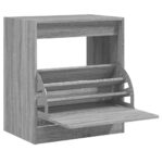 vidaXL Botník sivý dub sonoma 60x42x69 cm kompozitné drevo – Obrázok 2
