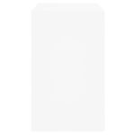 vidaXL Botník biely 80x42x69 cm spracované drevo – Obrázok 6