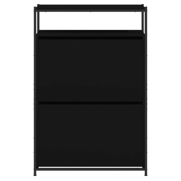 vidaXL Botník čierny 75x34x112 cm kompozitné drevo – Obrázok 5