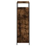 vidaXL Botník dymový dub 75x34x112 cm spracované drevo – Obrázok 6