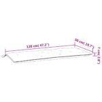 vidaXL Podložky na záhradnú lavičku 2 ks vzor listov 120x50x7 cm – Obrázok 8
