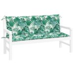 vidaXL Podložky na záhradnú lavičku 2 ks 150x50x7 cm, oxfordská látka – Obrázok 3