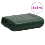 vidaXL Celta zelená 5x5 m 650 g/m² – Obrázok 8