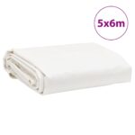 vidaXL Celta biela 5x6 m 650 g/m² – Obrázok 8