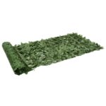 vidaXL Balkónová zástena s tmavozelenými listami 200x100 cm