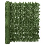 vidaXL Balkónová zástena s tmavozelenými listami 200x100 cm – Obrázok 2