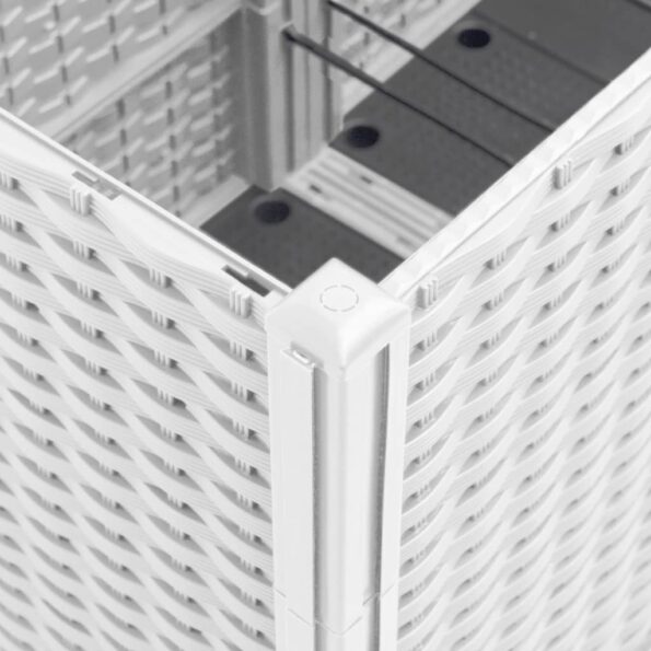 vidaXL Záhradný kvetináč s mriežkou, biely 160x120x140 cm, PP – Obrázok 8