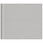 vidaXL Balkónová zástena svetlosivá 90x500 cm 100 % polyester oxford – Obrázok 2