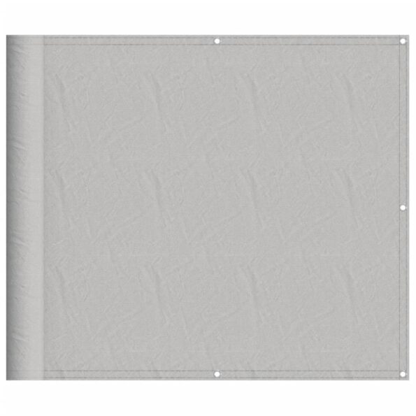 vidaXL Balkónová zástena svetlosivá 90x500 cm 100 % polyester oxford – Obrázok 2