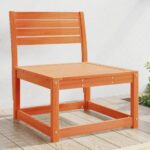 vidaXL Záhradná pohovka, voskovo hnedá, borovicový masív