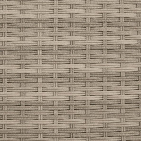 vidaXL Lehátko s vankúšmi bledošedé polyratan – Obrázok 8