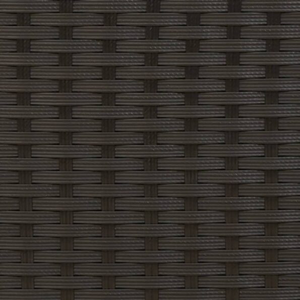 vidaXL Záhradné ležadlo s vankúšmi čierne polyratan – Obrázok 9