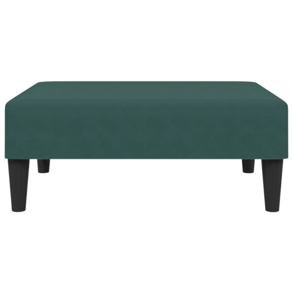 vidaXL 2-miestna rozkladacia pohovka s podnožkou tmavozelená zamat – Obrázok 8