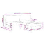 vidaXL 2-miestna rozkladacia pohovka s podnožkou tmavozelená zamat – Obrázok 11