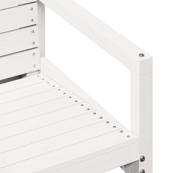 vidaXL 3-dielna záhradná sedacia súprava biela borovicový masív – Obrázok 7