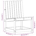 vidaXL Záhradná stolička 50,5x55x77 cm impregnovaná borovica – Obrázok 9