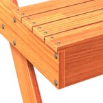 vidaXL Piknikový stôl voskovohnedý 105x134x75 cm borovicový masív – Obrázok 7