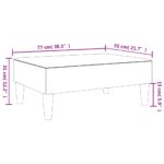 vidaXL Podnožka bledosivá 77x55x31 cm látková – Obrázok 8