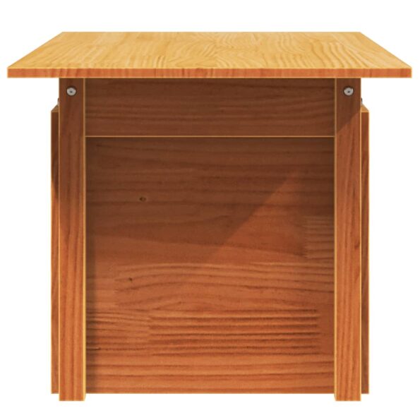vidaXL Záhradný stolík voskovohnedý 100x50x75 cm masívna borovica – Obrázok 6