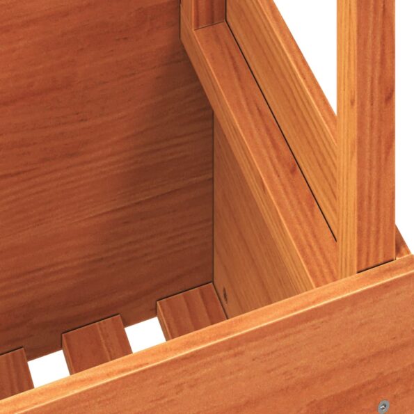 vidaXL Záhradný stolík voskovohnedý 100x50x75 cm masívna borovica – Obrázok 9