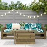 vidaXL Záhradný stolík 100x50x75 cm impregnovaná borovica – Obrázok 3