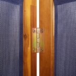 vidaXL 4-panelový paraván tmavomodrý 280x180 cm – Obrázok 7