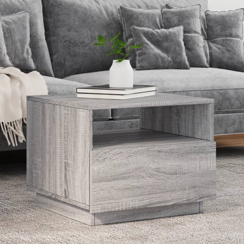 VXL8721012466005_m_en_hd_1.jpg vidaXL Konferenčný stolík s LED svetlami sivý sonoma 50x49x40 cm – Obrázok 1