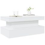 Konferenčný stolík vidaXL s LED svetlami biely 90x50x40 cm – Obrázok 6