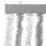 vidaXL Záves proti hmyzu bledobéžový a biely 100x220 cm ženilka – Obrázok 4