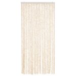 vidaXL Záves proti hmyzu, béžovo biely 90x220 cm, ženilka – Obrázok 3