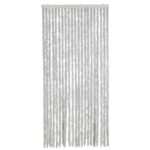 vidaXL Záves proti hmyzu, sivý 90x220 cm, ženilka – Obrázok 3