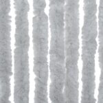 vidaXL Záves proti hmyzu, sivý 90x220 cm, ženilka – Obrázok 5