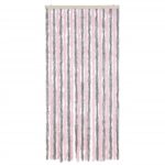 vidaXL Záves proti hmyzu strieborno-sivý a ružový 100x230 cm ženilka – Obrázok 3