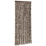 vidaXL Záves proti hmyzu hnedý a biely 100x200 cm ženilka – Obrázok 2