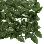 vidaXL Balkónová zástena s tmavo zelenými listami 300x150 cm – Obrázok 4