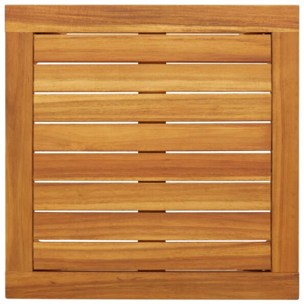 vidaXL 3-dielna bistro súprava sivá polyratan a akáciové drevo – Obrázok 6