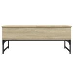 vidaXL Konferenčný stolík sivá sonoma 100x50x40cm kompozitné drevo kov – Obrázok 5