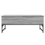 vidaXL Konferenčný stolík sivá sonoma 100x50x40cm kompozitné drevo+kov – Obrázok 5