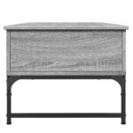 vidaXL Konferenčný stolík sivá sonoma 100x50x40cm kompozitné drevo+kov – Obrázok 6