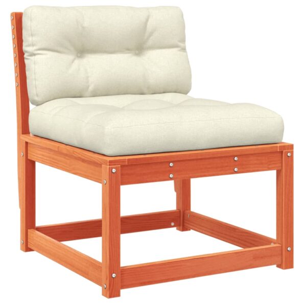 vidaXL 5-dielna záhr.súprava pohoviek s vankúšmi voskovohnedá borovica – Obrázok 3