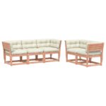 vidaXL 5-dielna záhradná súprava pohoviek s vankúšmi masívny douglas – Obrázok 2