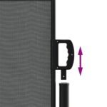 vidaXL Zaťahovacia bočná markíza, antracitová 140x300 cm – Obrázok 6