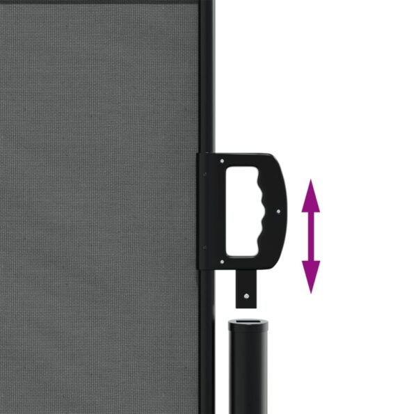 vidaXL Zaťahovacia bočná markíza, antracitová 140x300 cm – Obrázok 6